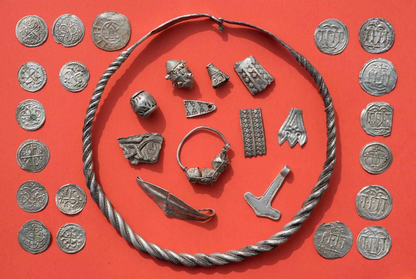 A little part of the Viking treasure Viking treasure silver Germany Luca Malaschnitschenko