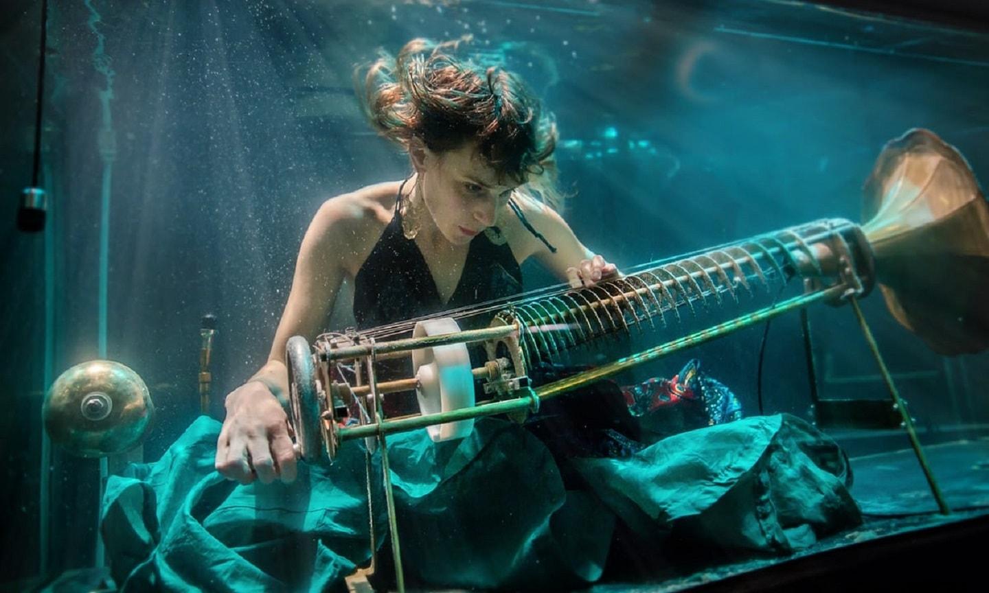 AquaSonic includes water musical instruments