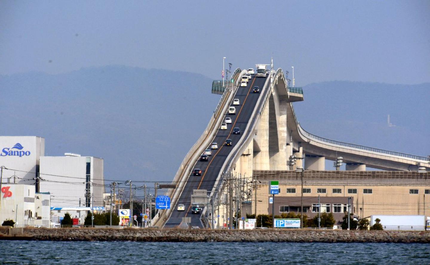 Eshima Ohashi, the roller coaster bridge Eshima Ohashi bridge