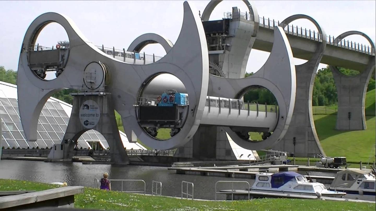 Falkirk Wheel boats Scotland
