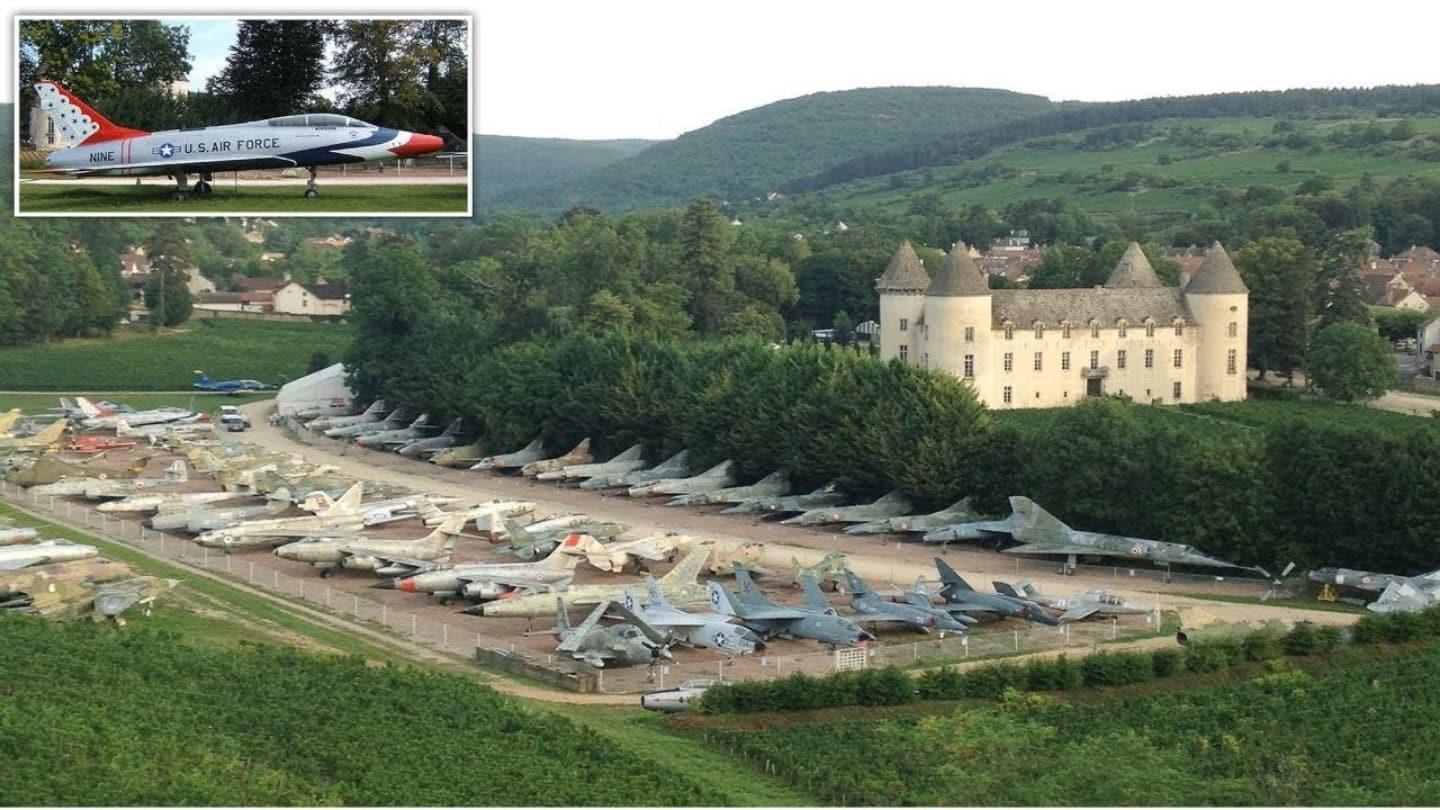 Michel Pont jet fighters in castle Burgundy