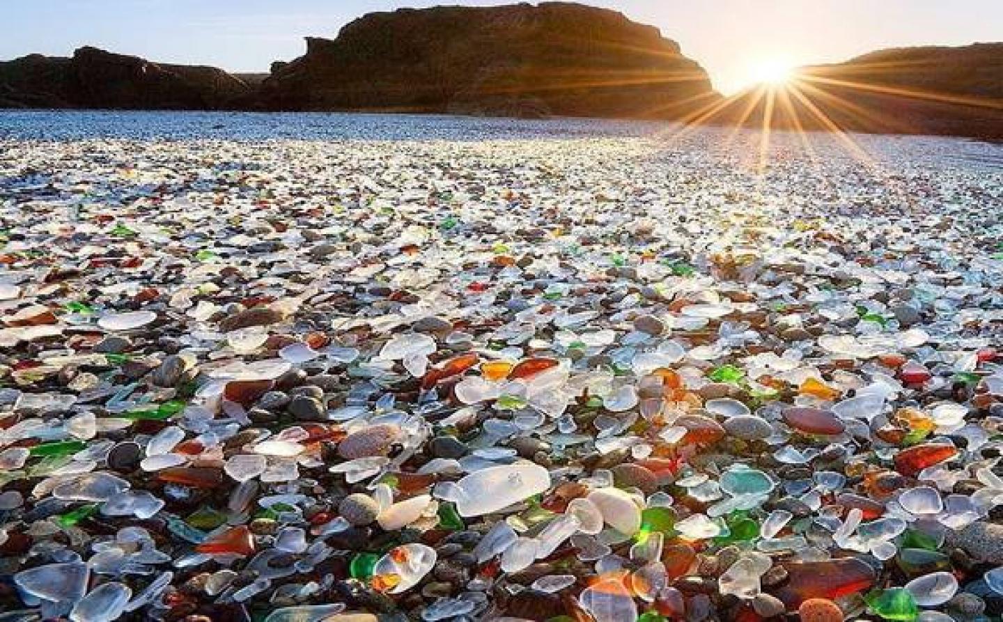 Glass Beach in Fort Bragg, California