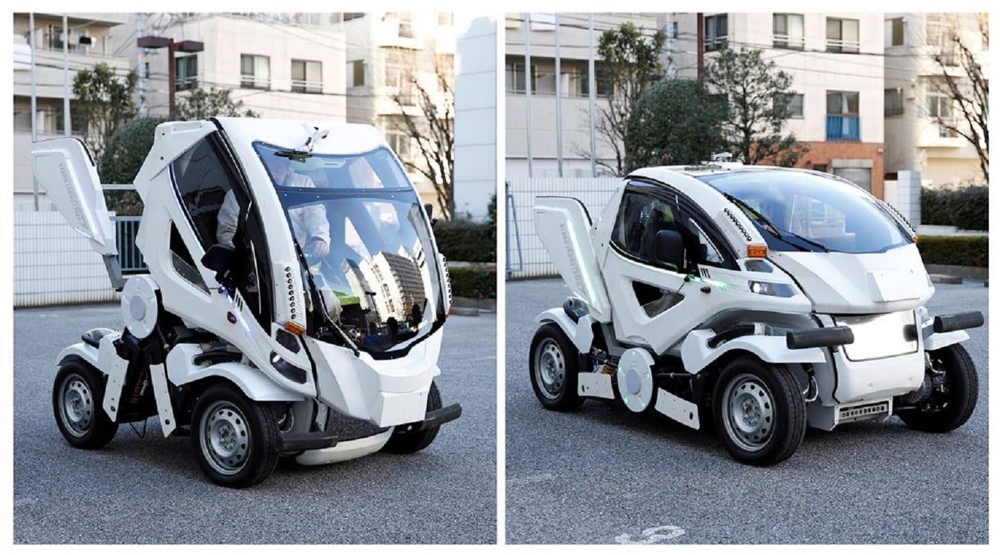 Earth-1, a folding car which is easy to park