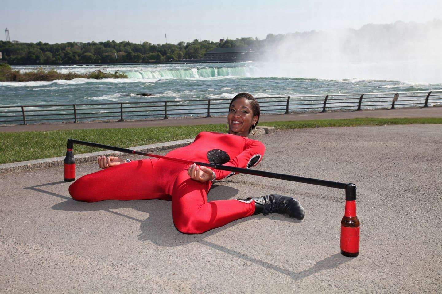 Shemika Charles limbo dance