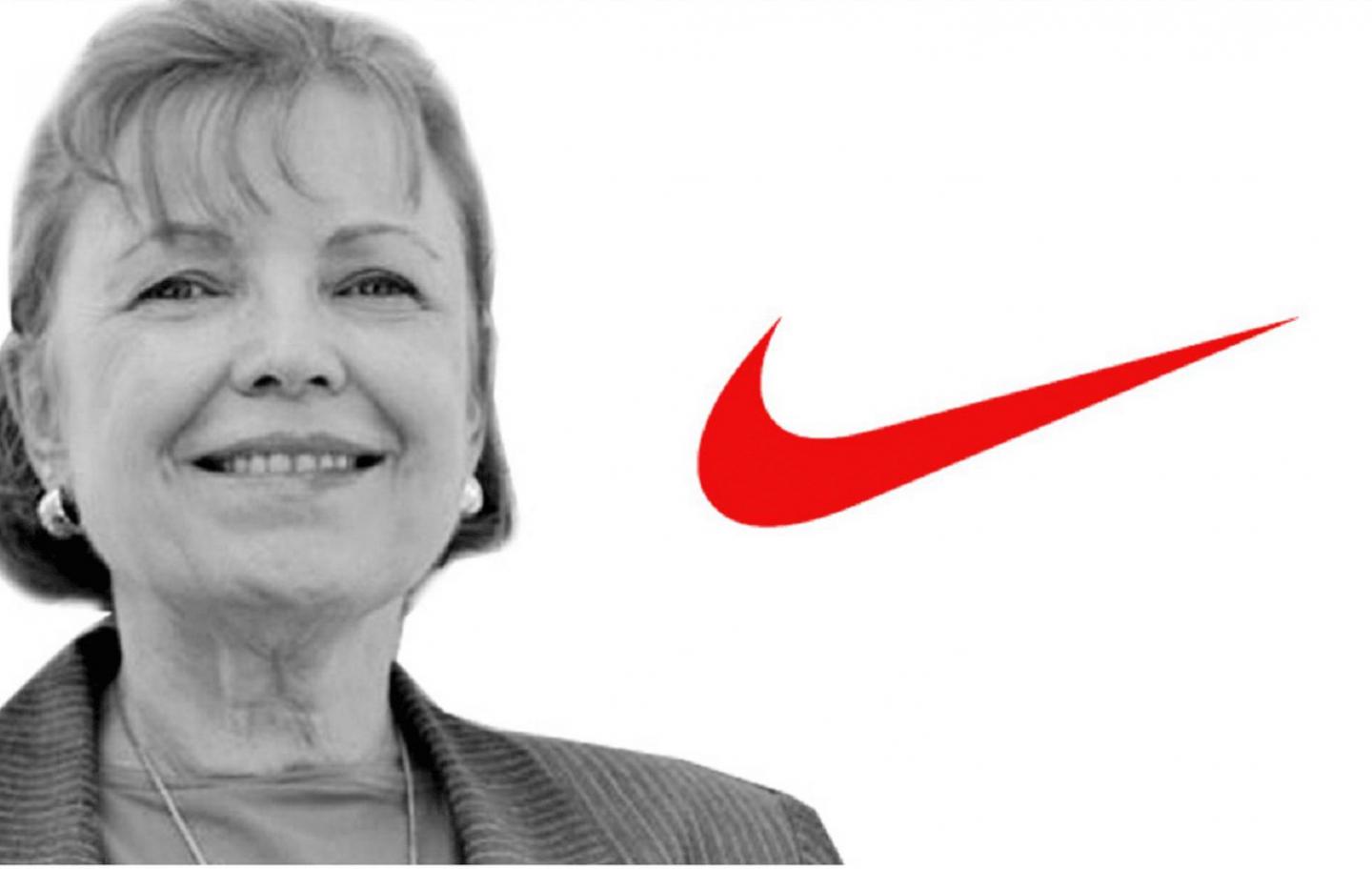 Carolyn Davidson and her Nike