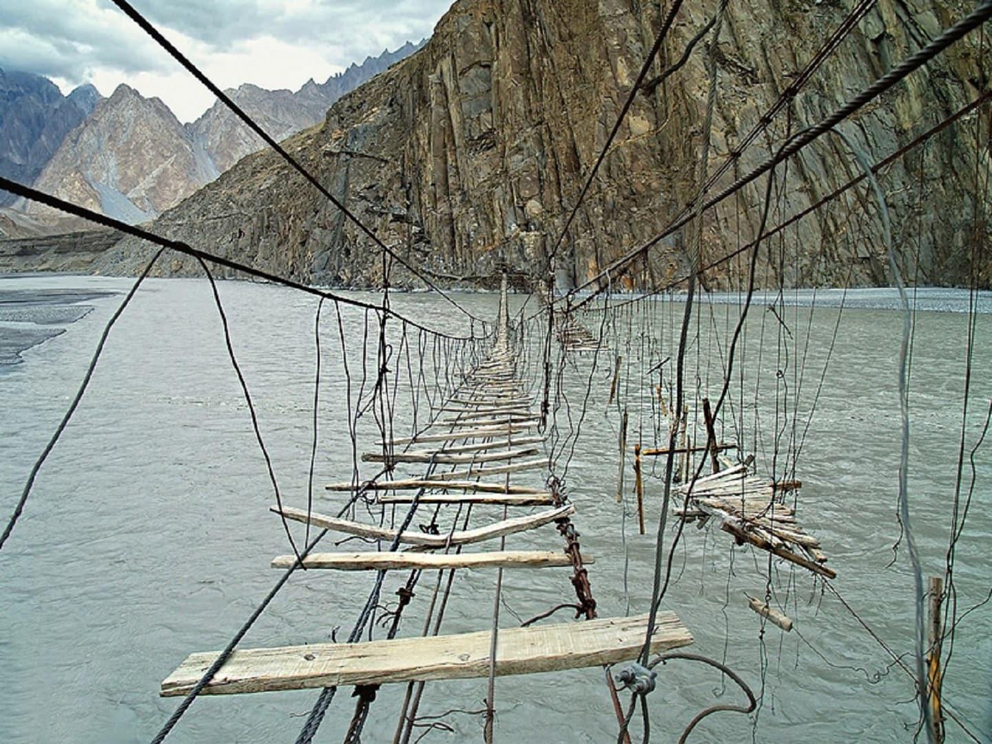 Hussaini Hanging Bridge, a bloodcurdling experience